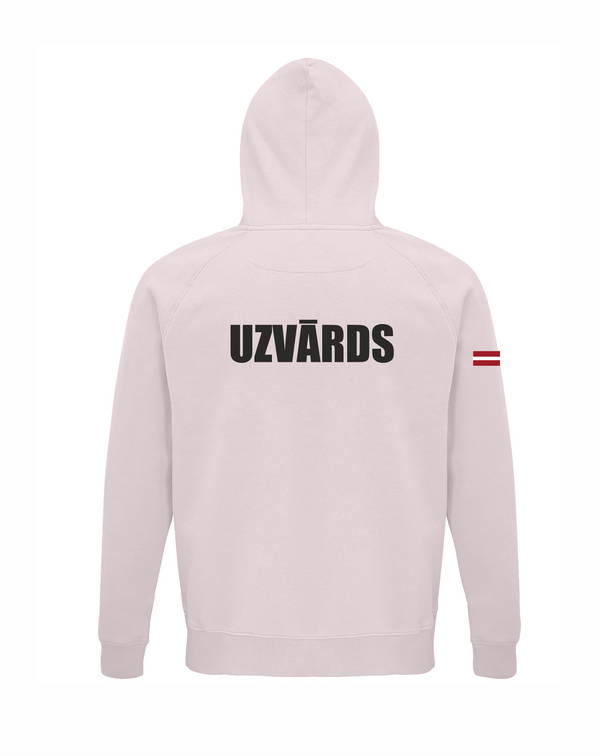 LNK boxing hoodie ar izšuvumu gaiši rozā krāsā