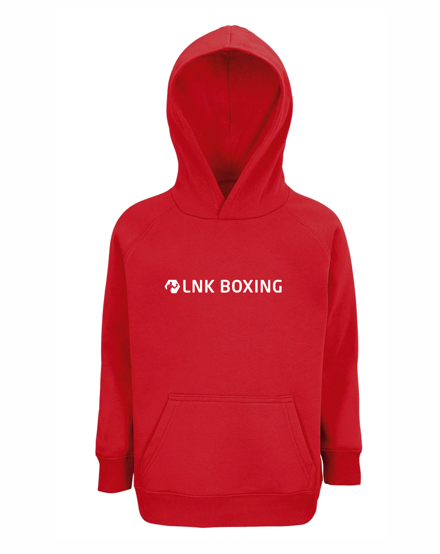 LNK Boxing bērnu hoodie ar izšuvumu sarkans