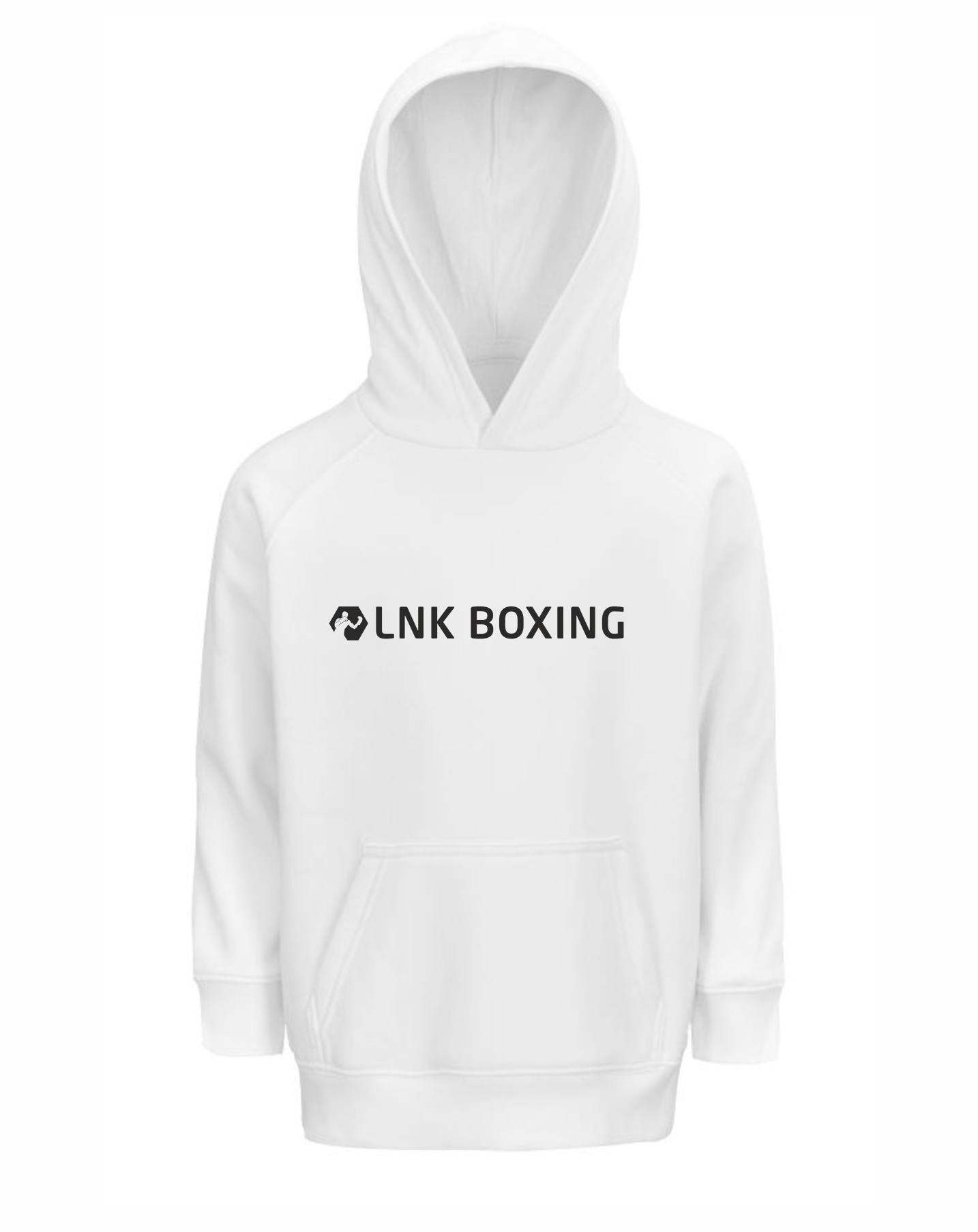 LNK Boxing bērnu hoodie ar izšuvumu balts