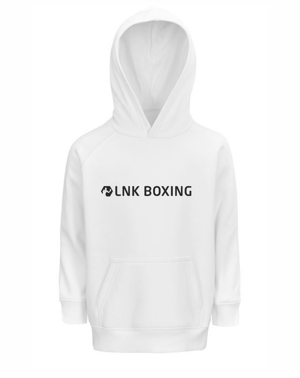 LNK Boxing bērnu hoodie ar izšuvumu balts