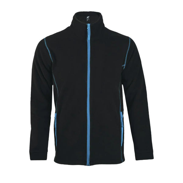 Flīša jaka NOVA MEN black/aqua