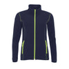 Flīša jaka NOVA WOMEN navy/apple green