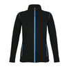 Flīša jaka NOVA WOMEN black/aqua