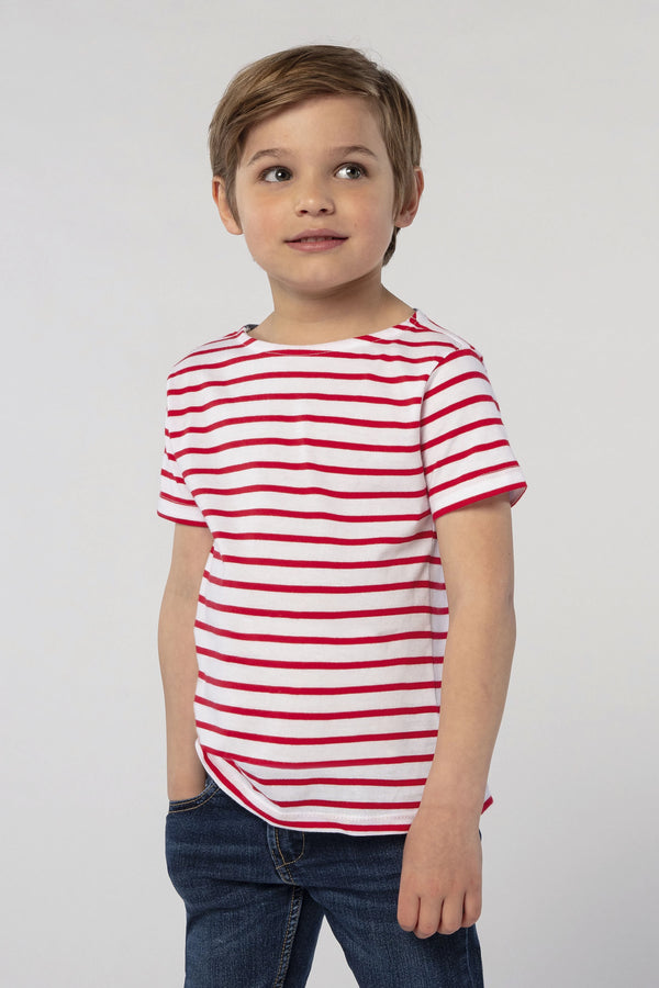 Bērnu t-krekls MILES KIDS white/red
