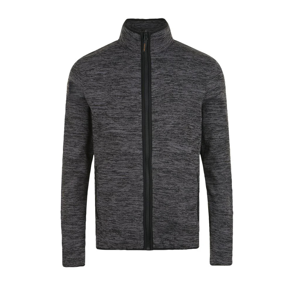 Flīša jaka TURBO dark grey/black