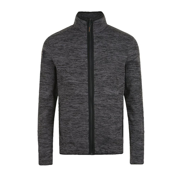 Flīša jaka TURBO dark grey/black