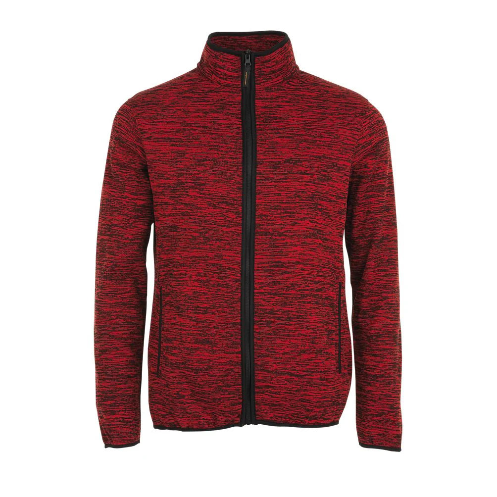 Flīša jaka TURBO dark red/black