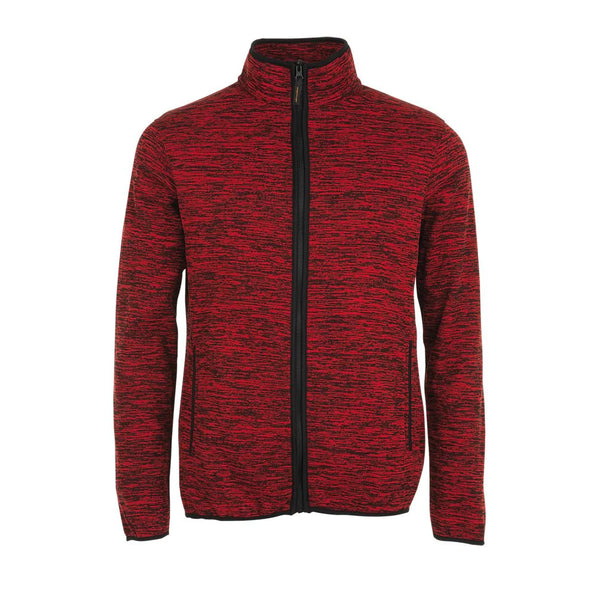 Flīša jaka TURBO dark red/black