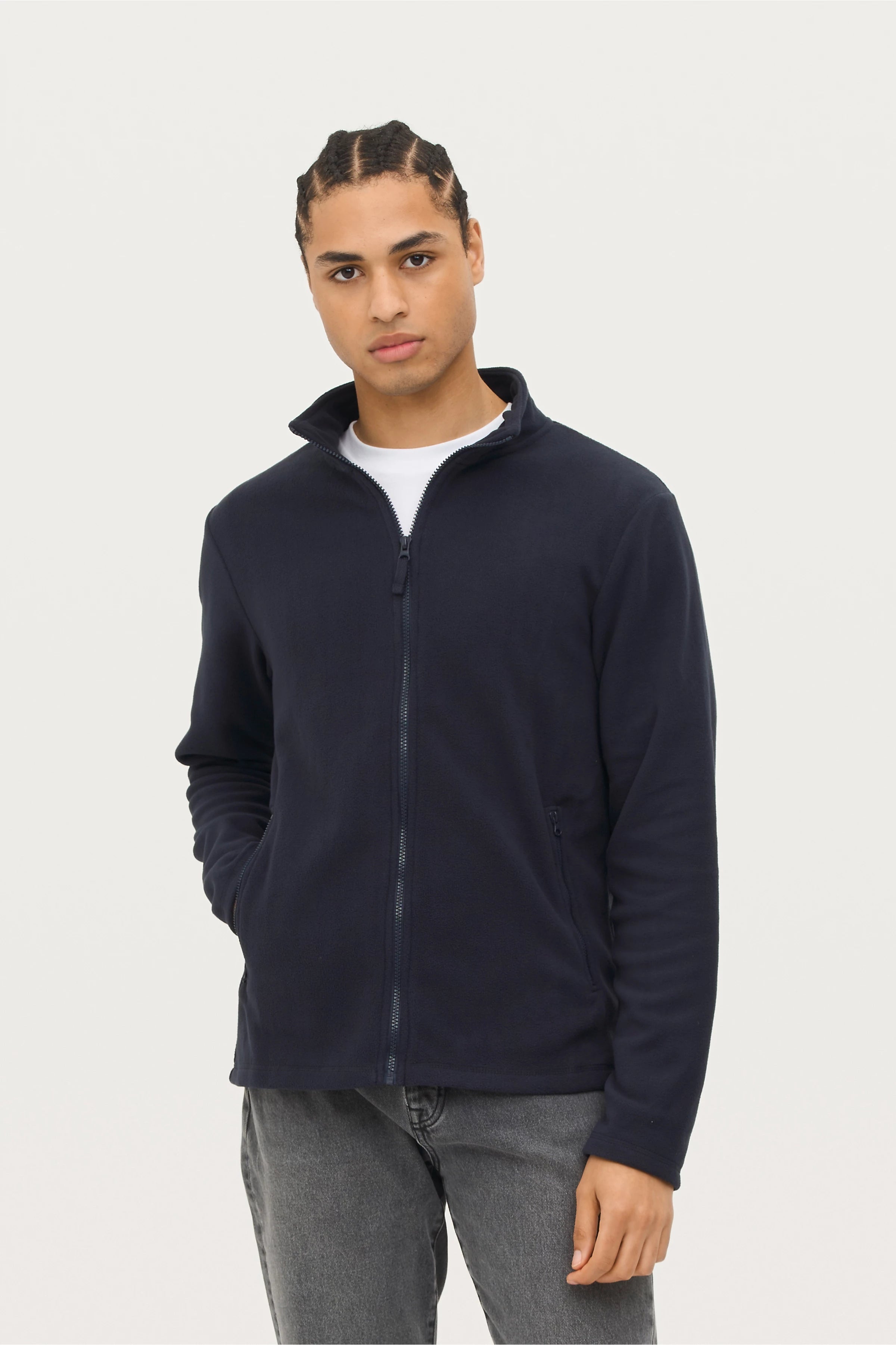 Flīša jaka NORMAN MEN charcoal grey