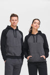 Unisex Seattle džemperis ar kapuci grey/navy