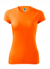 Fantasy women neon orange sporta t-krekls