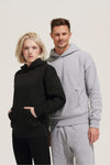 Unisex Origin džemperis ar kapuci grey melange