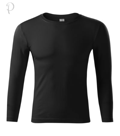 Unisex T-krekls ar garām piedurknēm Progress LS P75 black