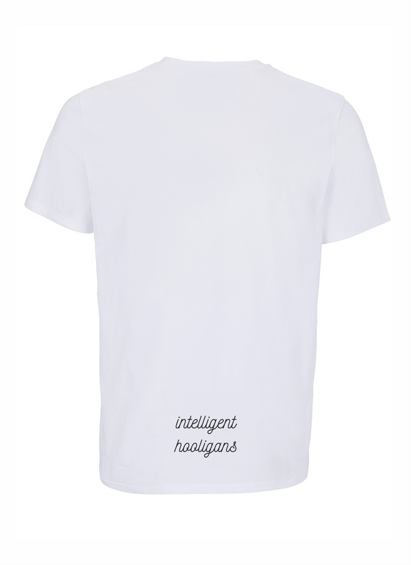HK Pinkey Blinders kokvilnas t-krekls ar apdruku balts #1