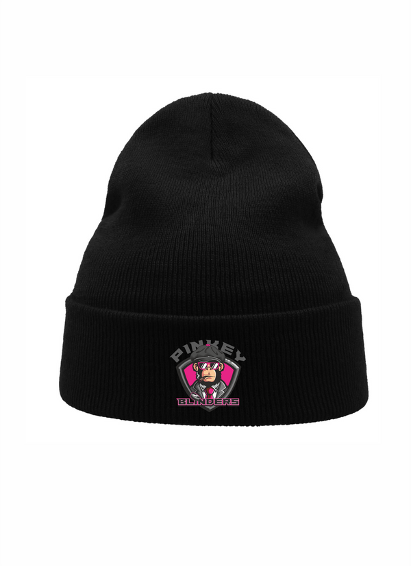 Ziemas cepure melna HK Pinkey Blinders ar izšuvumu
