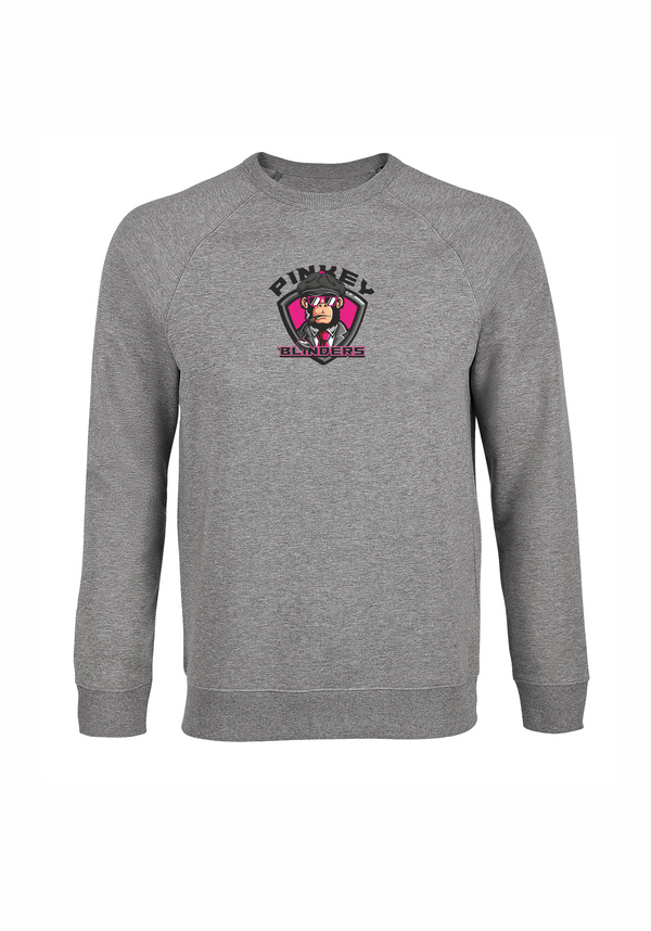 HK Pinkey Blinders džemperis pelēks ar izšuvumu