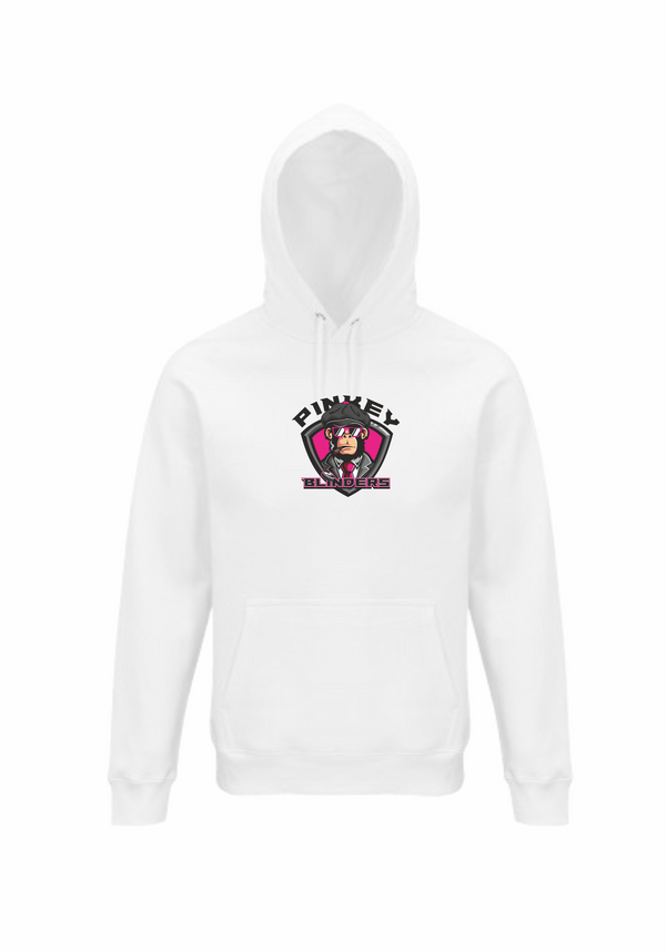 HK Pinkey blinders hoodie ar izšuvumu balts