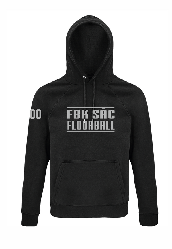 FBK SĀC hoodie melns ar izšuvumu