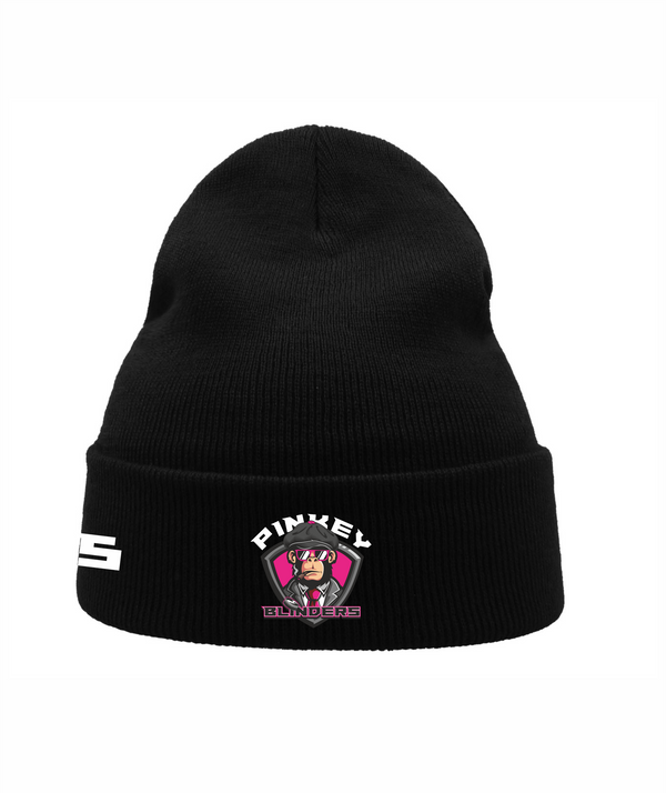 Ziemas cepure melna HK Pinkey Blinders ar izšuvumu
