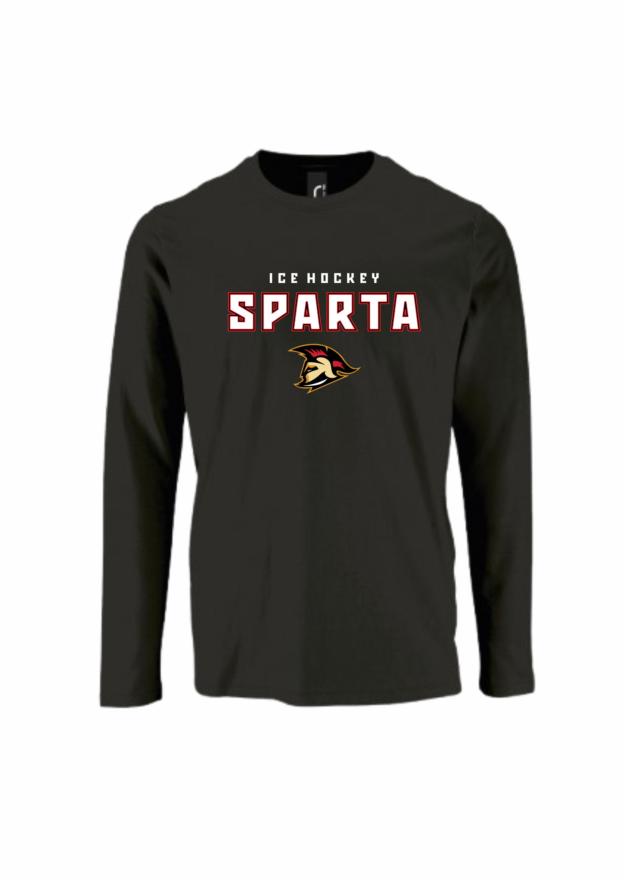 HK Sparta t-krekls ar garam piedruknēm melns