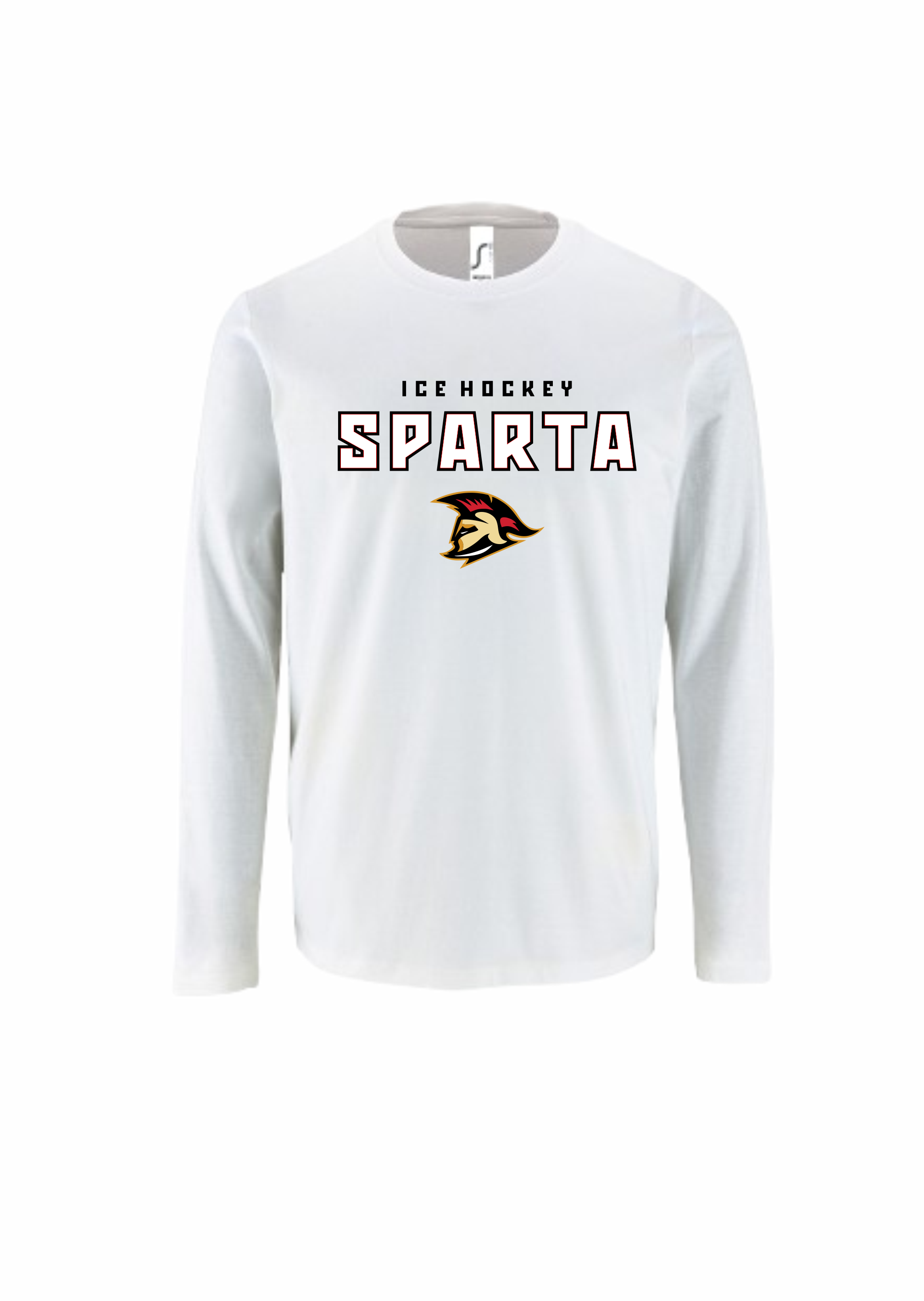 HK Sparta t-krekls ar garam piedruknēm balts