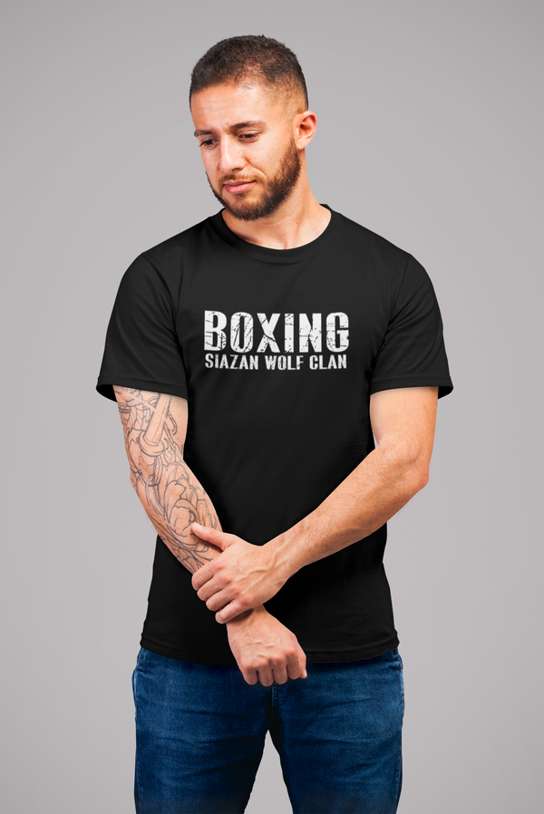 Boxing t-krekls  melns  sporta auduma