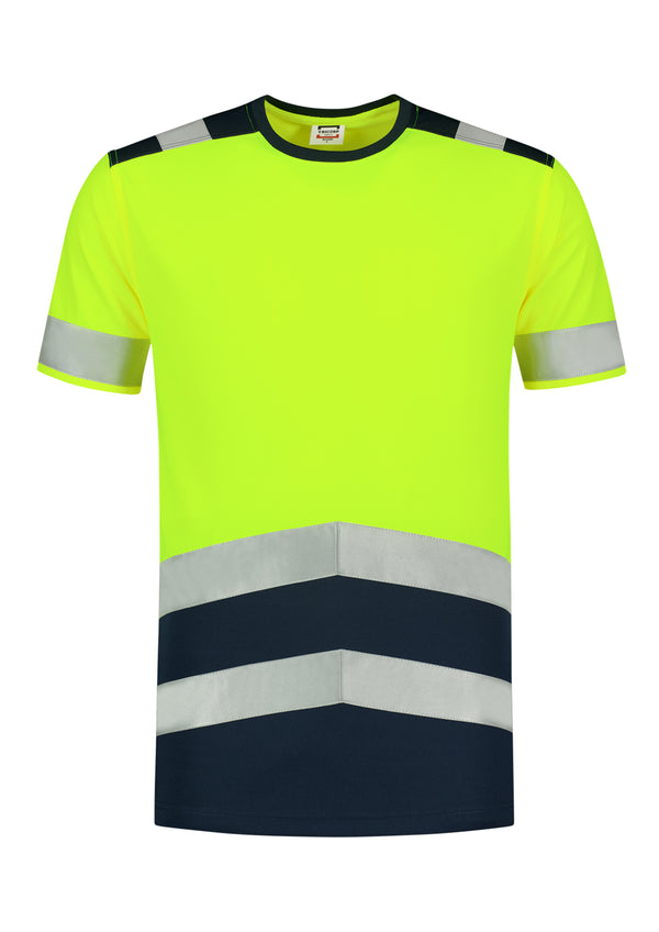 Unisex T-krekls HIGH VIS BICOLOR T01 fluorescent yellow