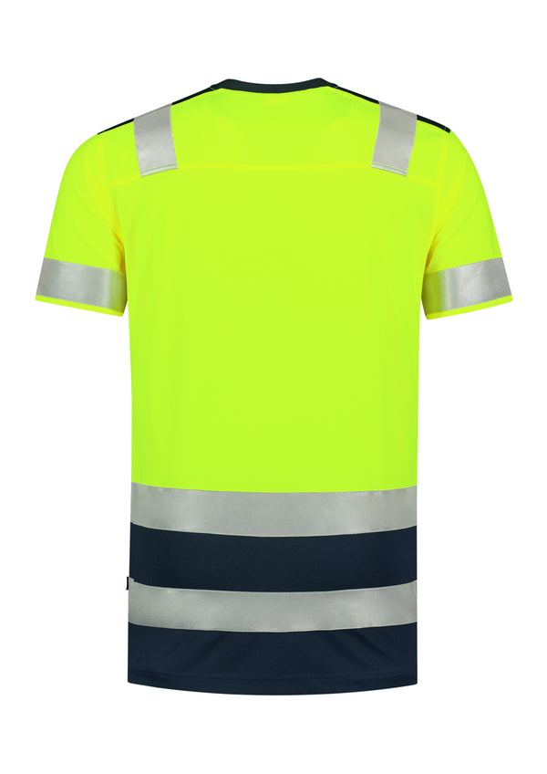 Unisex T-krekls HIGH VIS BICOLOR T01 fluorescent yellow