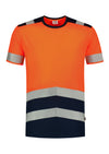Unisex T-krekls HIGH VIS BICOLOR T01 fluorescent orange
