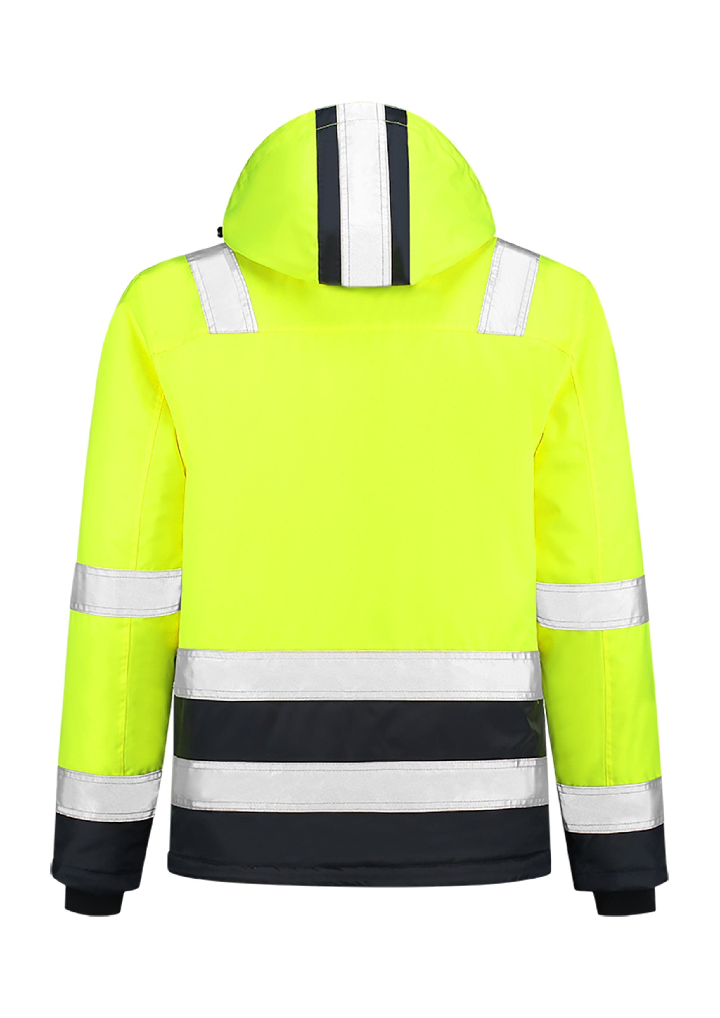 Unisex jaka MIDI PARKA HIGH VIS BICOLOR T51 fluorescent yellow