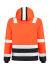Unisex jaka MIDI PARKA HIGH VIS BICOLOR T51 fluorescent orange
