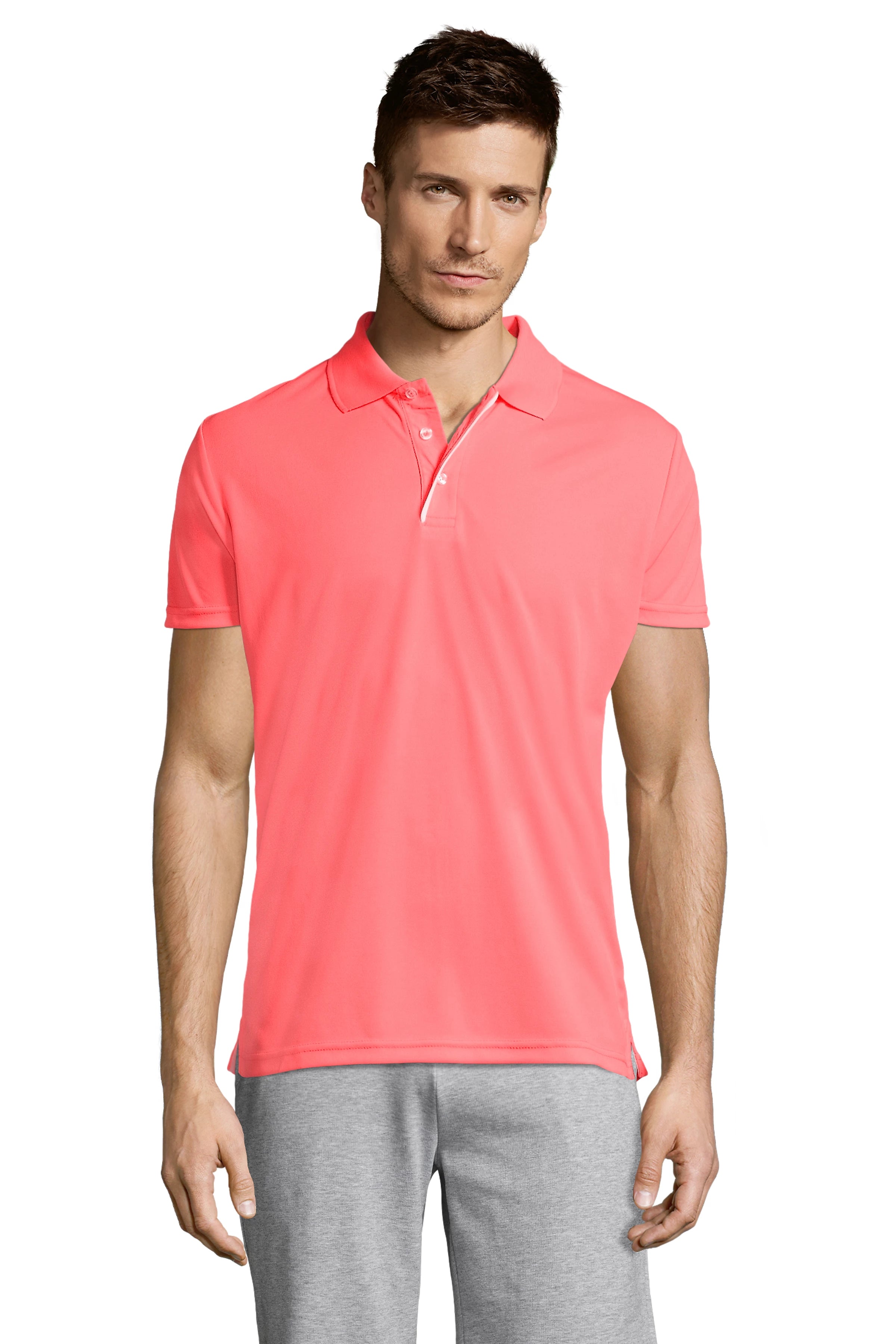 Vīriešu polo krekls SOL'S PERFORMER Neon coral