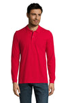 Vīriešu polo krekls SOL'S PERFECT LSL Red