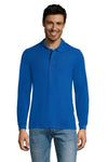 Vīriešu polo krekls SOL'S PERFECT LSL Royal blue