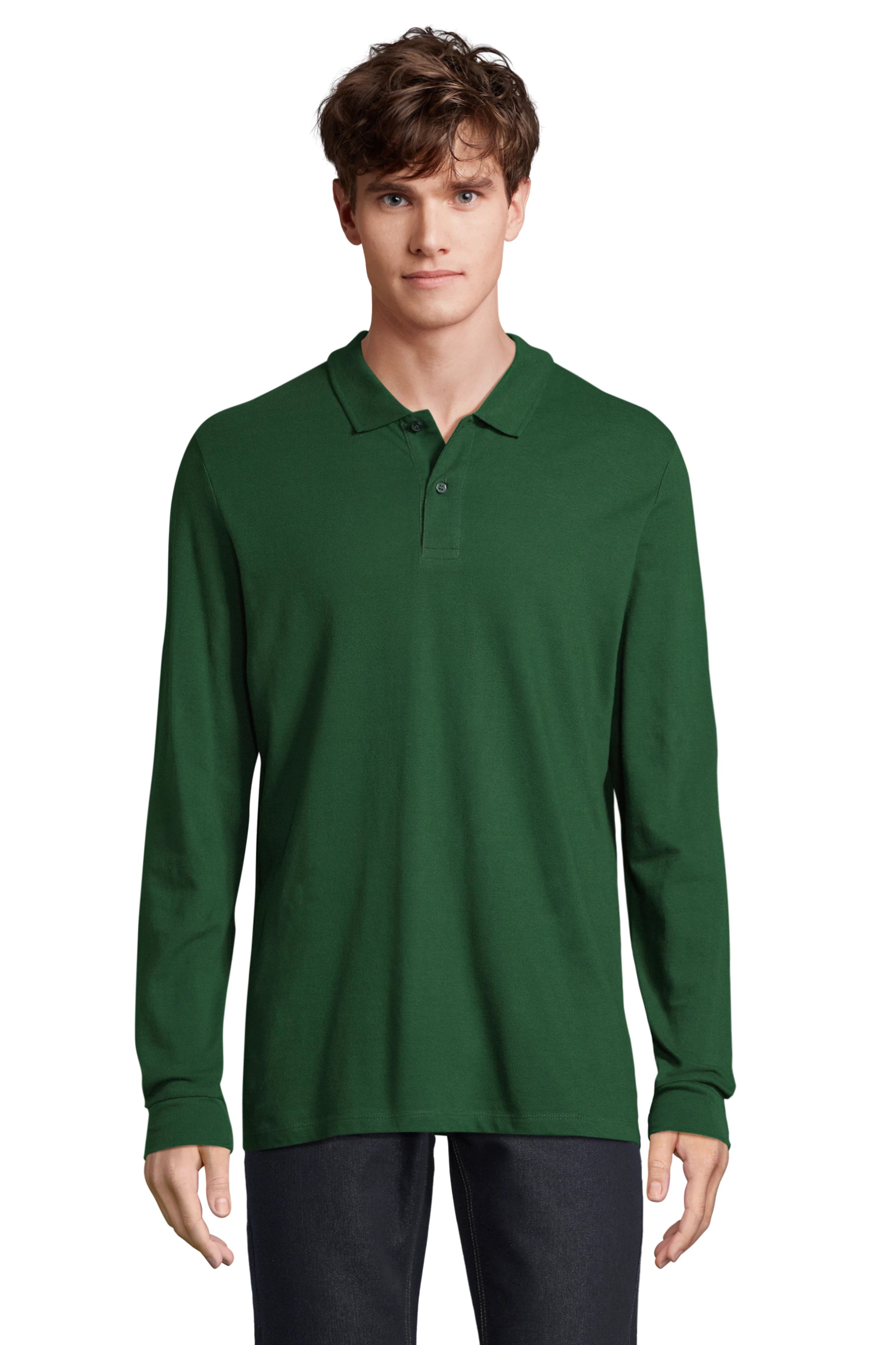 Vīriešu polo krekls SOL'S PERFECT LSL Bottle green