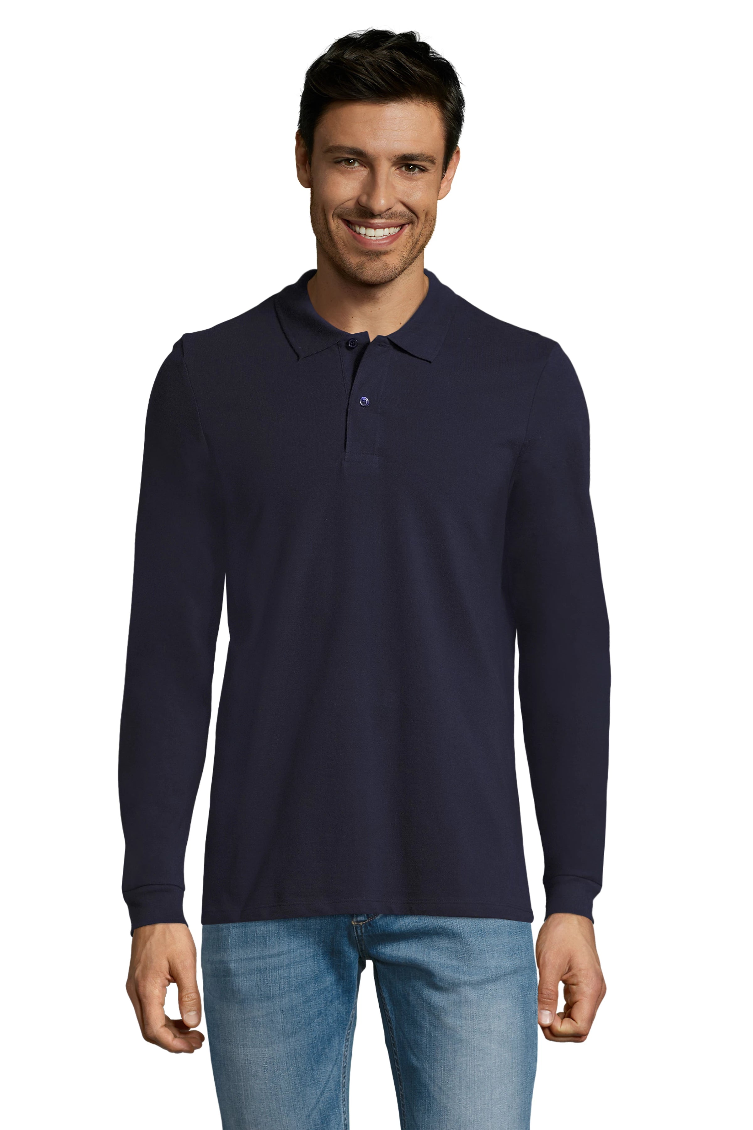 Vīriešu polo krekls SOL'S PERFECT LSL French navy