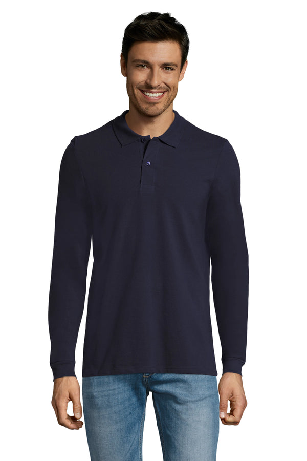 Vīriešu polo krekls SOL'S PERFECT LSL French navy