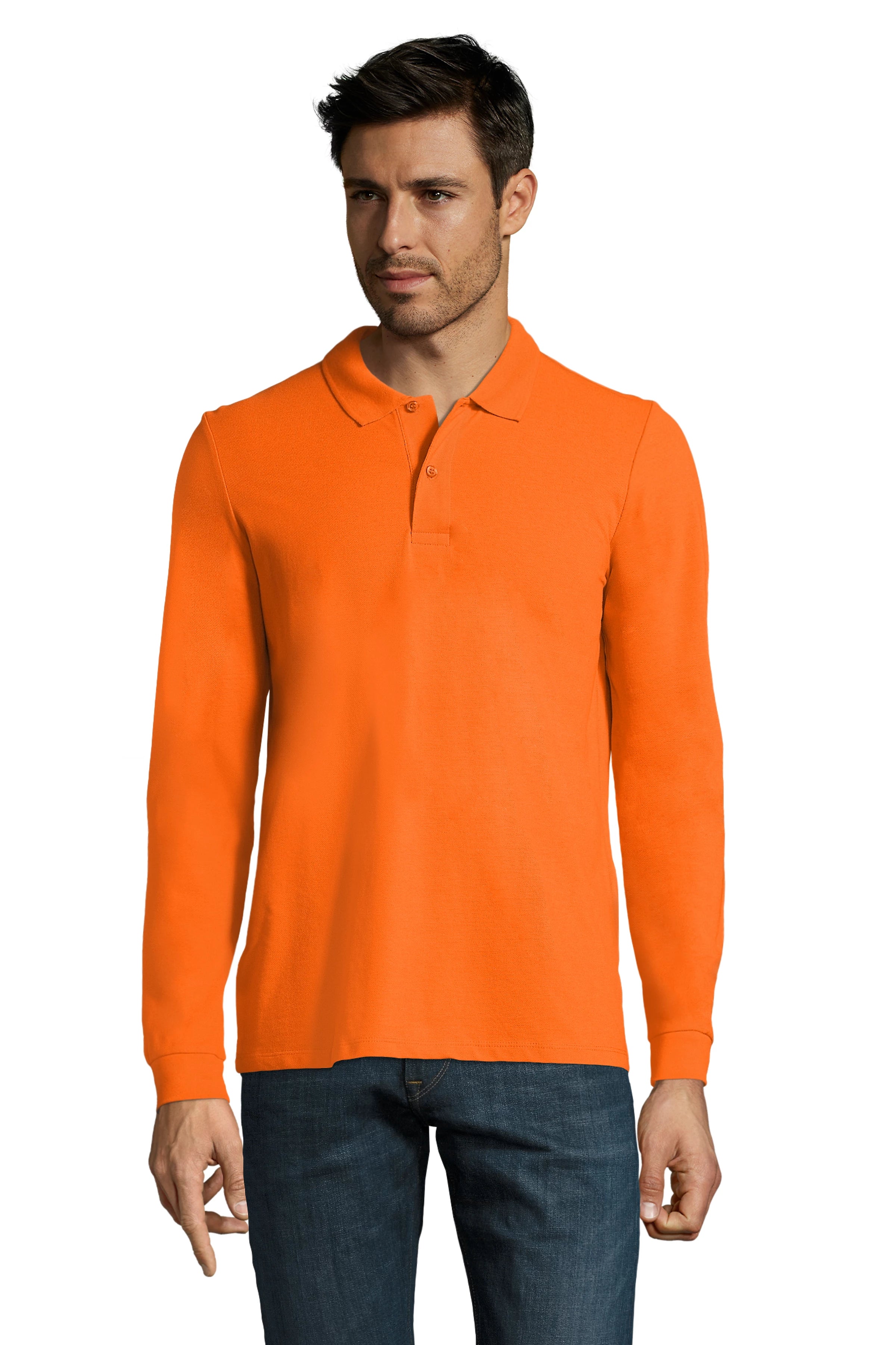 Vīriešu polo krekls SOL'S PERFECT LSL Orange