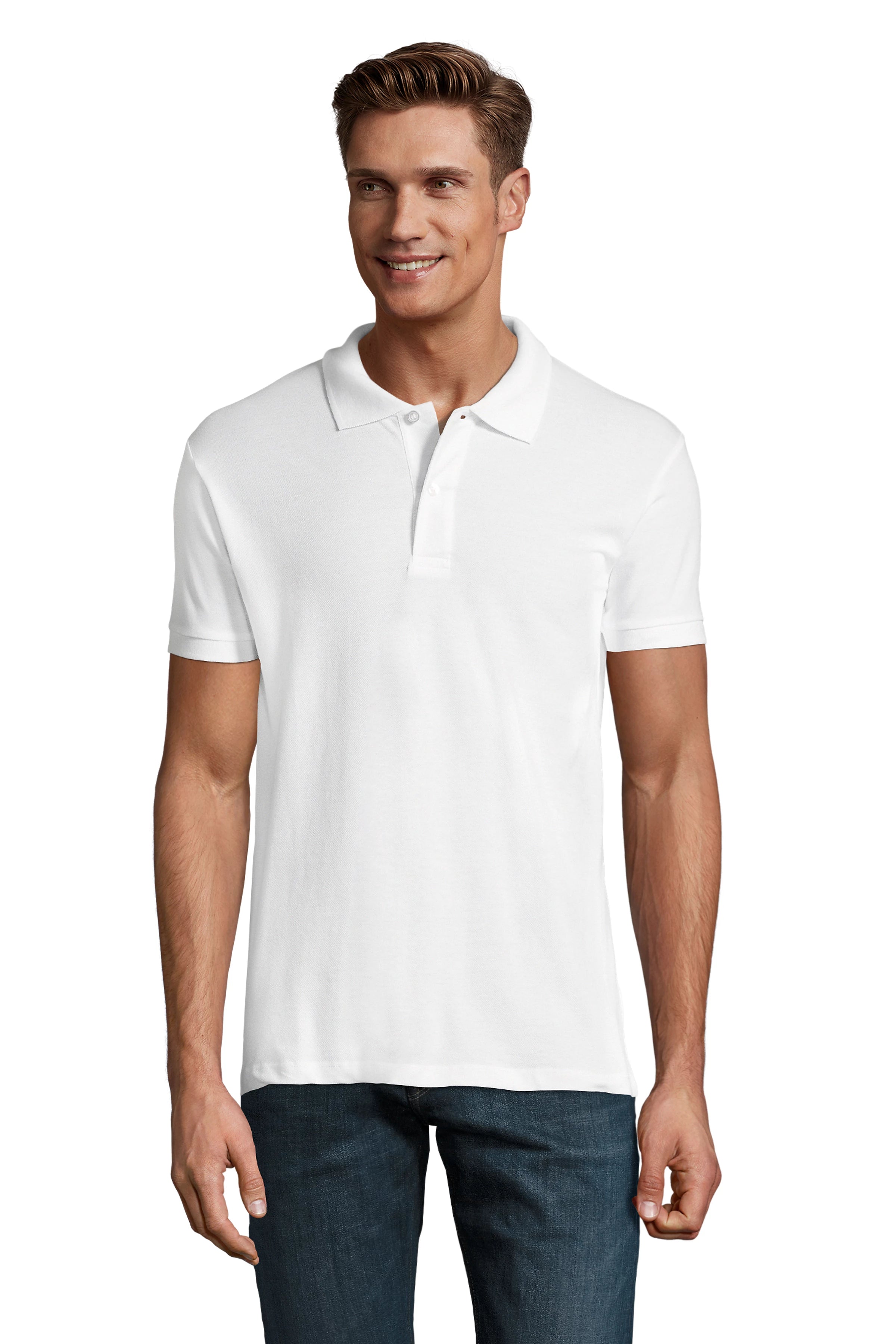 Vīriešu polo krekls SOL'S PERFECT balts