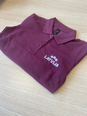 Polo krekls ar izšuvumu Latvija 3 zvaigznes