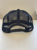 Cepure 3X3 melna ar taisnu nagu, sietiņu un melnu izšuvumu
