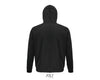 Hoodie  unisex melnā krāsā