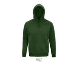 Hoodie  unisex tumši zaļā krāsā