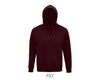 Hoodie  unisex bordo krāsā