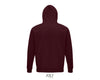 Hoodie  unisex bordo krāsā