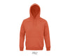 Hoodie  unisex oranžā krāsā