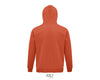 Hoodie  unisex oranžā krāsā