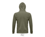 Hoodie  unisex  haki krāsā