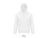 Hoodie  unisex baltā krāsā