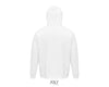 Hoodie  unisex baltā krāsā